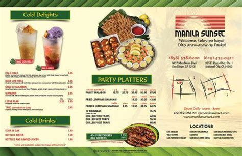 manila sunset menu pdf.